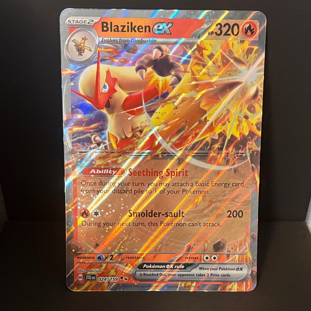JUMBO Blaziken EX Pokémon Card
